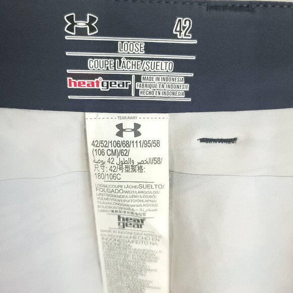 Under Armour Shorts Men's 42 Loose Blue Gray Camo HeatGear 1253131 - Picture 7 of 10